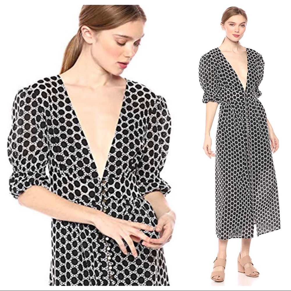 ๐NWT Sz 4 Keepsake the Label Geometric Midi Dress - Picture 4 of 16